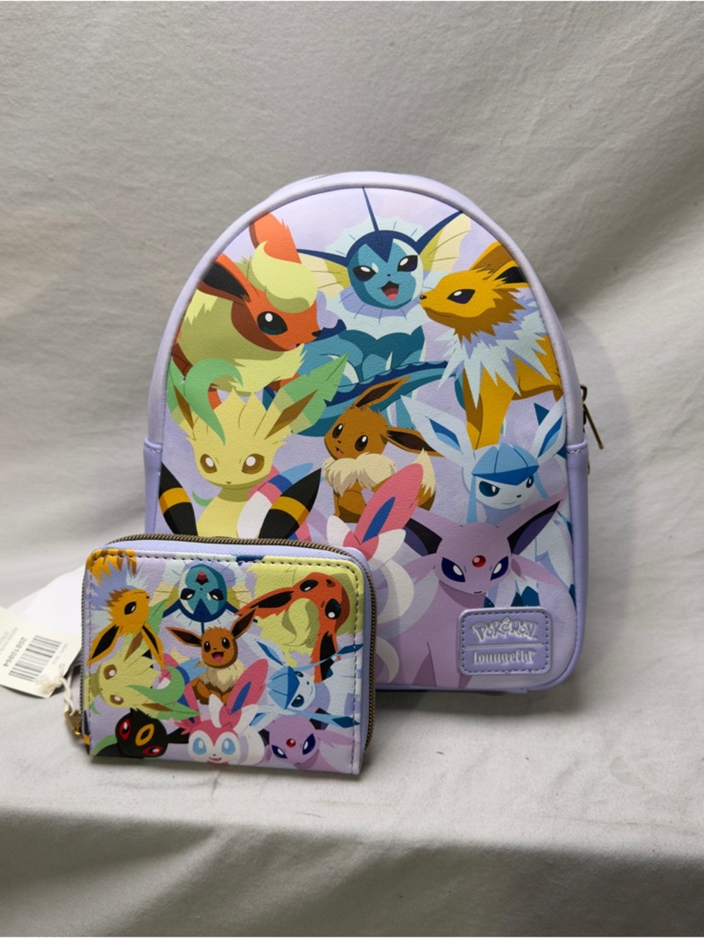Loungefly Lavender Pokémon Eeveelutions Mini Backpack & Wallet Set